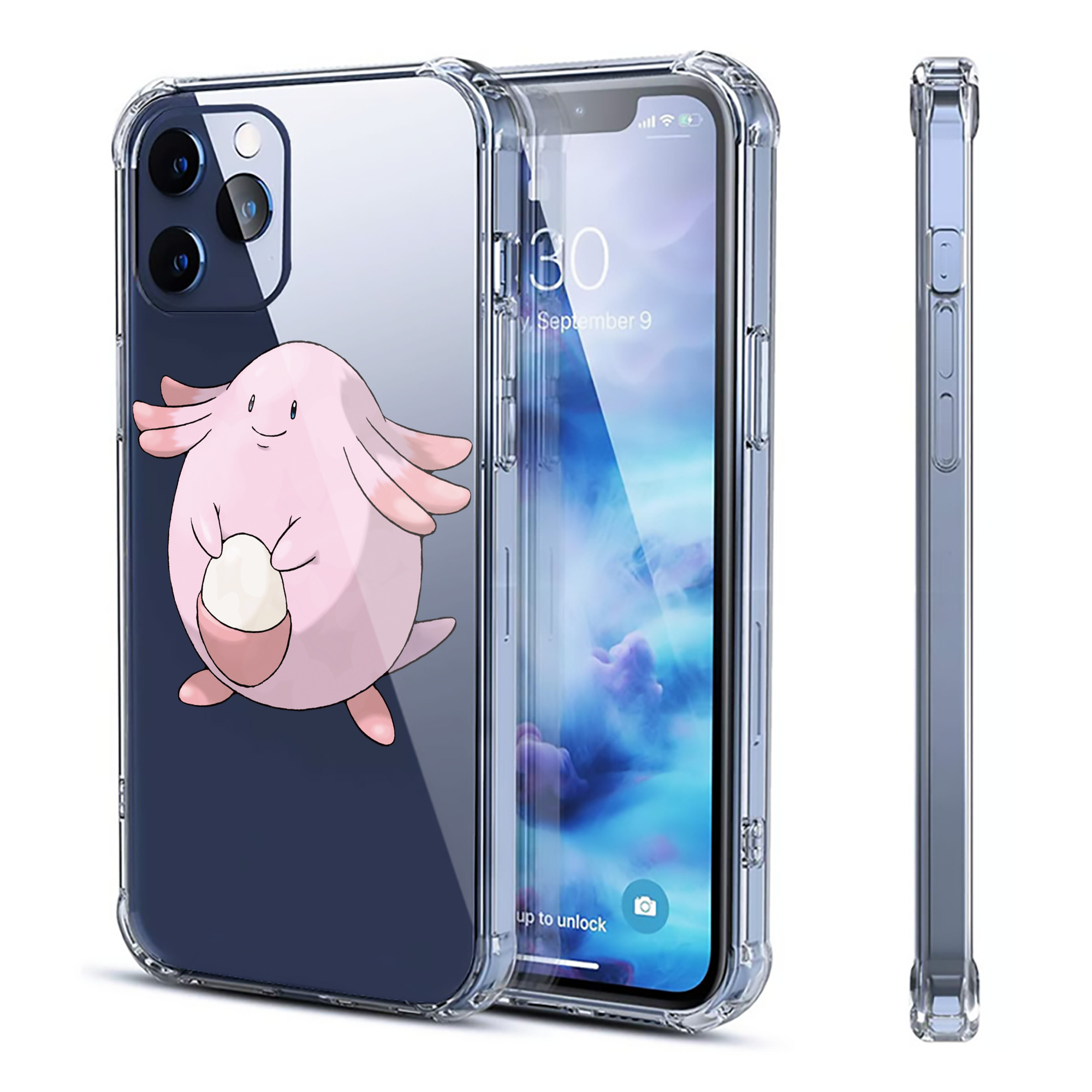 （画像用） ポケットモンスター Pokémon 【iPhone 12シリーズ対応】透明スマホケース（クリアソフトケース）